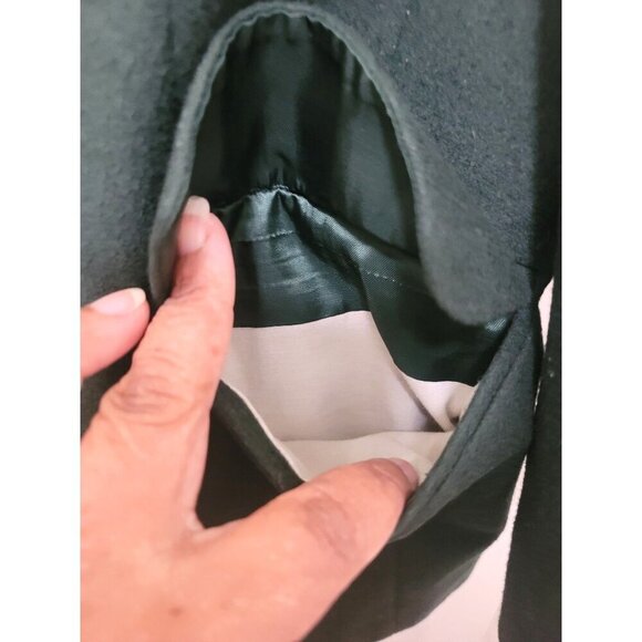 VITO RUFOLO Green Wool / CASHMERE Men's Blazer Notch Lapel & Button Closure SZ 4 - Picture 8 of 16